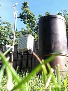 The meteo is sited on the Aldersbrook Estate and uploads data to the web every 10 minutes, 24 hours a day