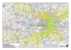 Heathrow flightpath when the wind blows from the west