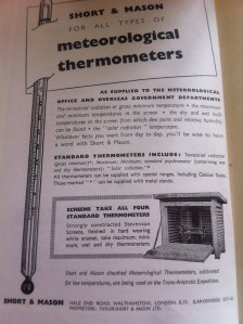 Short and Mason were based in Walthamstow for nearly 60 years. They supplied instruments to the Polar expeditions of Scott and Shackleton
