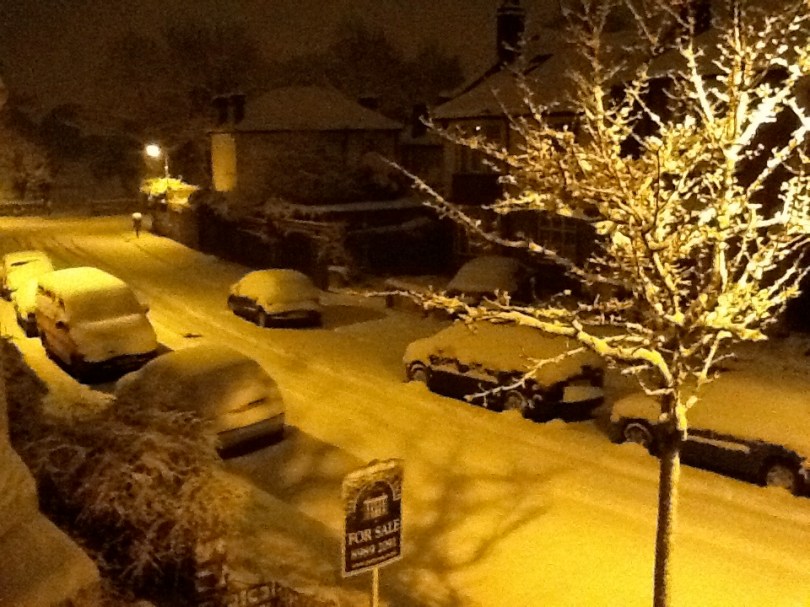 A couple of notable falls of snow were observed in January and February