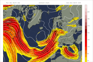 The jetstream has been virtually ever present over the UK this winter, driving depression after depression over our isles