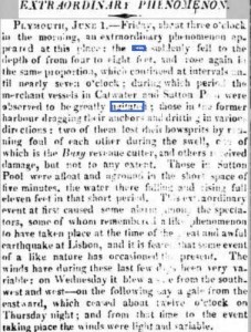 The 'Extraordinary Phenomenon' reported in the Morning Post, Wednesday, June 5, 1811