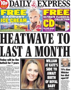 The Daily Express has flagged up ridiculous weather stories so often that it is now beyond parody