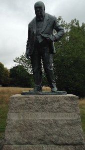The Churchill statue at Woodford Green