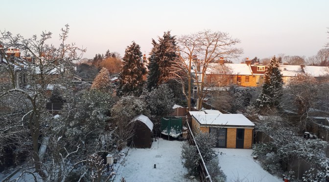 February 2018: cold, very sunny, snowy end