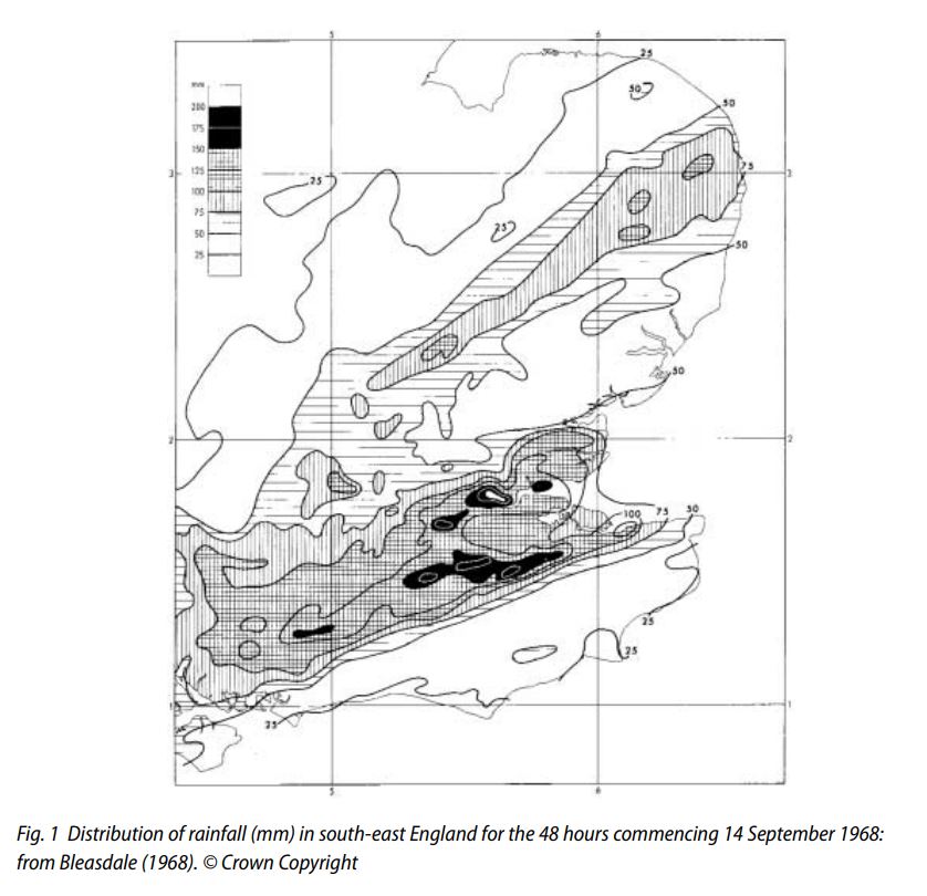 1968 rainfall
