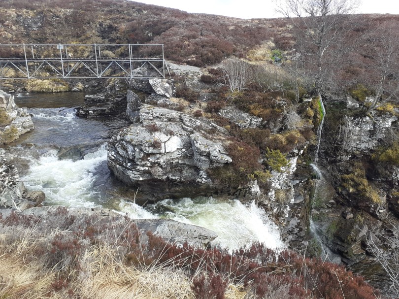 Safely over, I imagine the waterfalls present a refreshing rest stop in the summer
